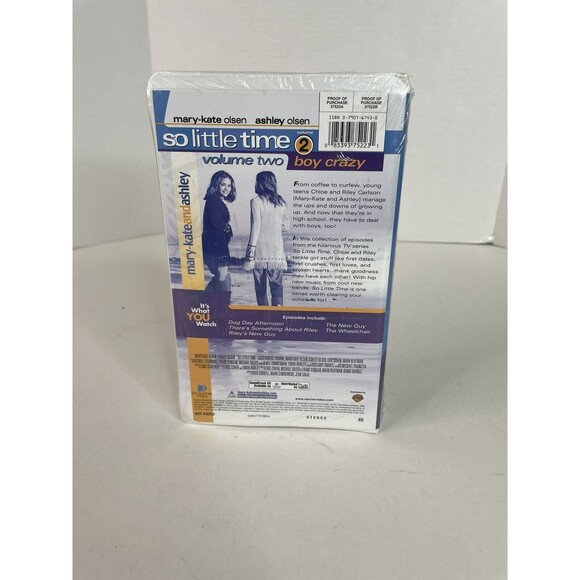 Mary-Kate Ashley Olsen - So Little Time Vol. 2: Boy Crazy VHS, 2002 Clamshell - Picture 3 of 5